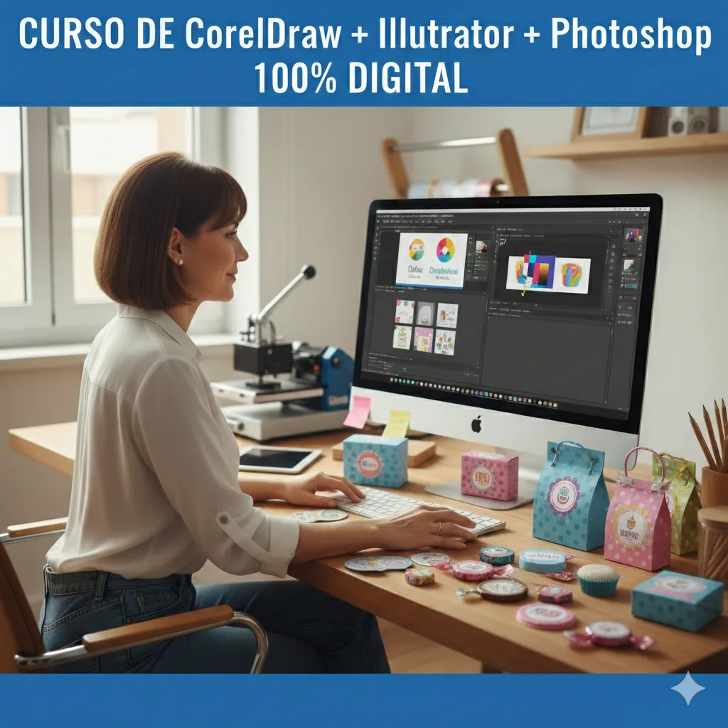 Combo Corel, Illustrator y Photoshop