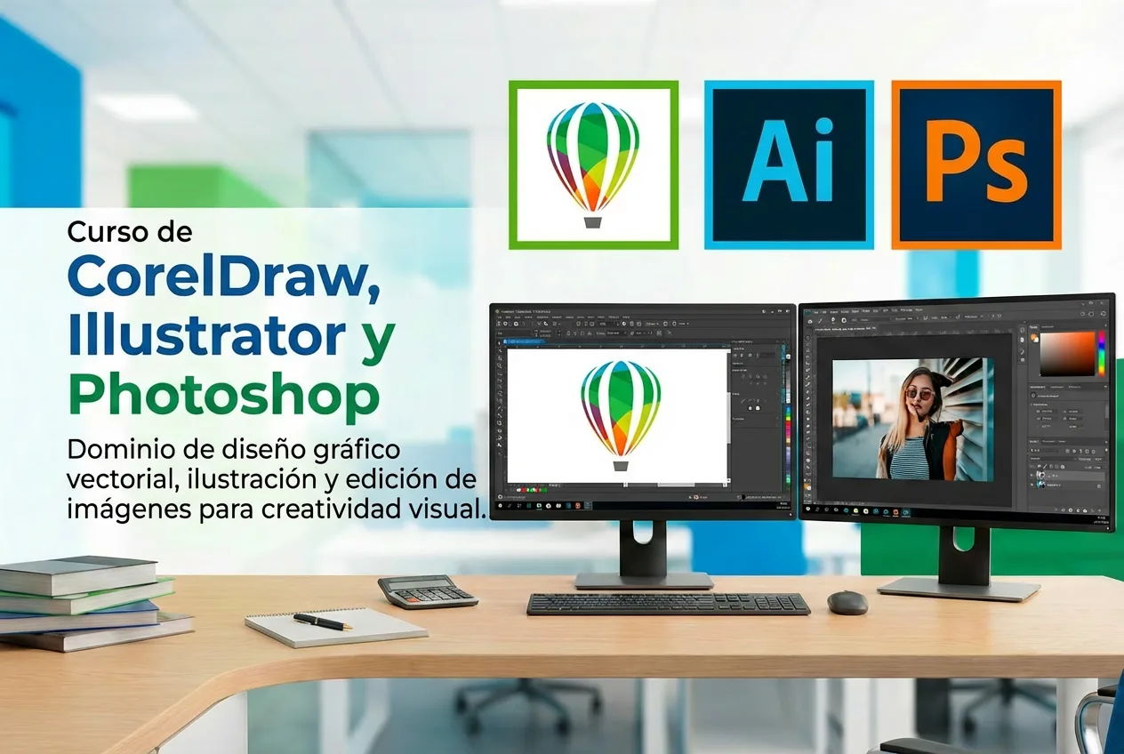 Pack CorelDRAW + Photoshop, herramientas de diseño gráfico