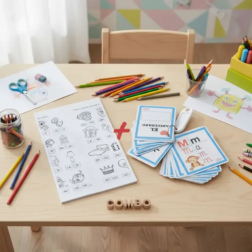 Combo Abecedario + Llavero